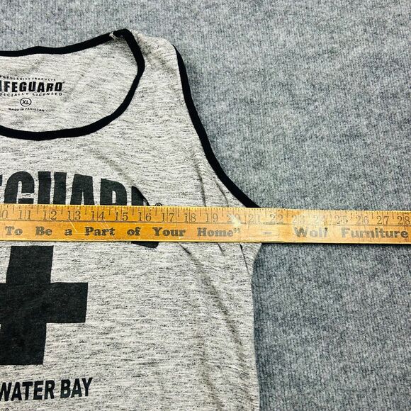 Lifeguard White Water Bay Gray Tank Top Muscle Tee Men's Size XL - Picture 5 of 5